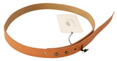 Costume National Orange Leather Silver Fastening Belt -   -  Costume National.